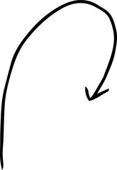 Black Simple thin arrow variation illustration
