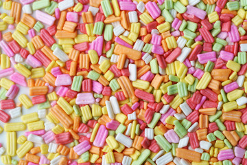 close up of colorful sparkling sugar background