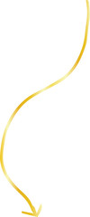 Gold Simple thin arrow variation illustration