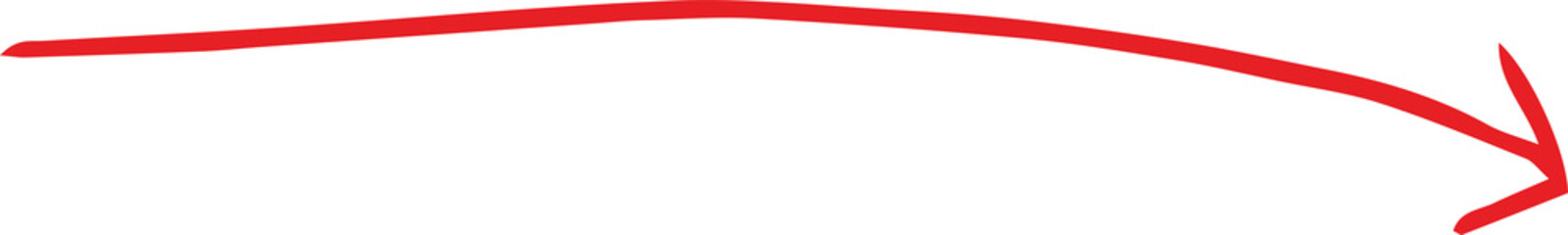 Obraz premium Red and Simple thin arrow variation illustration