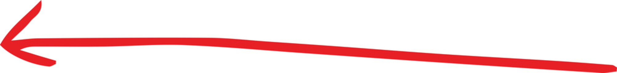 Red and  Simple thin arrow variation illustration
