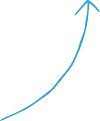 Red and  Simple thin arrow variation illustration