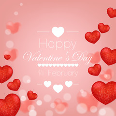 happy valentine's day background vector template