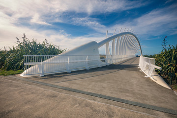 Te rewa rewa bridge in New Plymouth, New Zealand