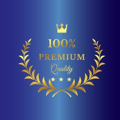 Premium Quality Badges Vector Illustration