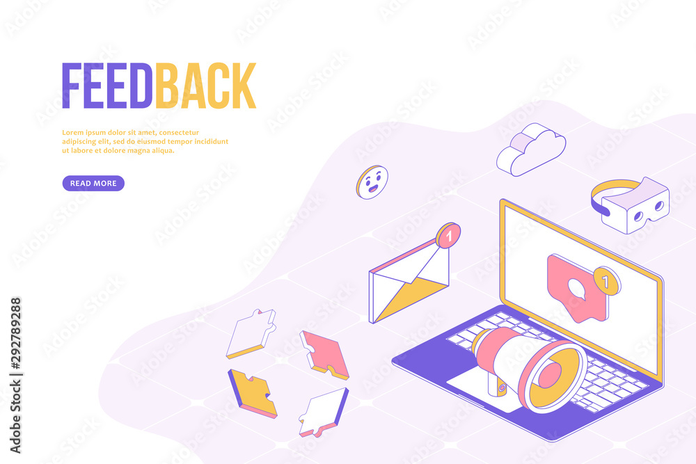 Poster abstract background with speech bubbles
