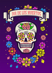 dia de los muertos poster design