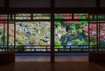 京都　常照皇寺の紅葉