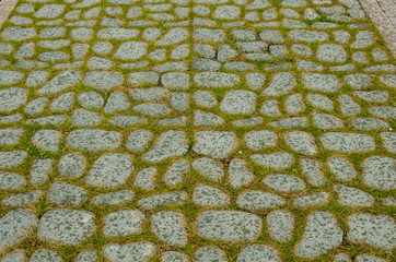 The sidewalk from the stone of the savage.