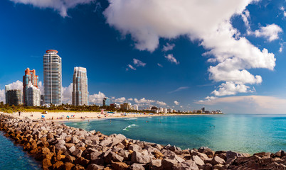 Miami Beach panorama - sun, sand and sea