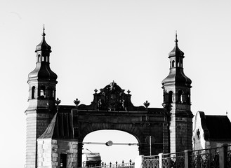 SOVETSK, KALININGRAD REGION, RUSSIA - SEPTEMBER 16, 2014: The bridge of the queen Louise, the boundary automobile bridge through the river Neman in the city of Sovetsk, the Kaliningrad region