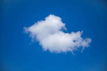 Summer sky with cumulus clouds