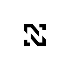 Letter N logo icon design template elements