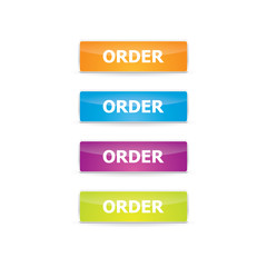 Colorful Set of Order Buttons