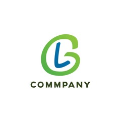 Lg letter logo hipster vintage retro monogram vector 