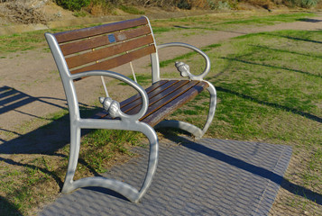 Empty Wooden Bench