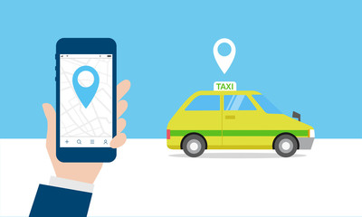 タクシー、配車アプリのイメージ