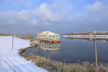 Walk along the promenade during the first snow