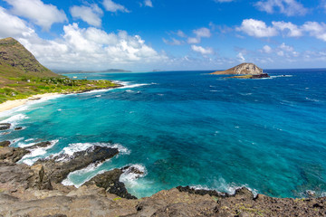 Fototapeta premium Island over the Ocean