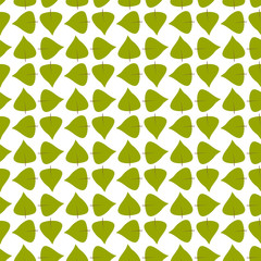 Simple seamless abstract pattern on a white background. Autumn fallen leaves