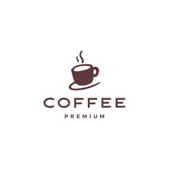 coffee cup logo vector icon illustration