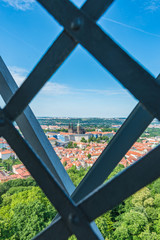Fototapeta premium The Petrin Lookout Tower in Prague, Czech Republic.