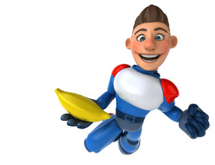 Super modern superhero - 3D Illustration