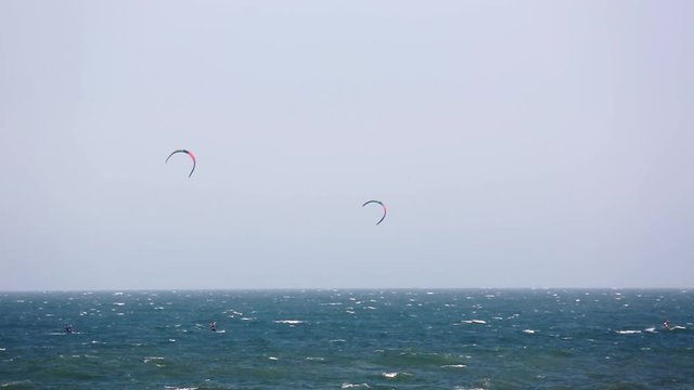 Kitesurfing and kiteboarding season in Mui Ne, Vietnam