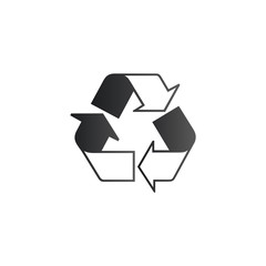 Obraz premium recycle symbol. Stock Vector illustration isolated on white background.