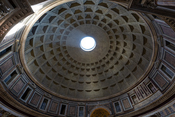 Details from Pantheon in Rome, Italy