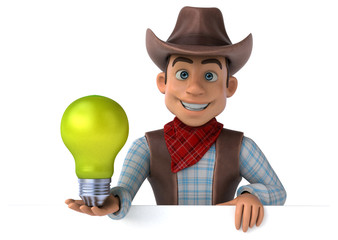Fun Cowboy - 3D Illustration