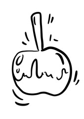 Candies icon line symbol. Isolated illustration of candies icon sign concept for your web site mobile app logo UI design. sweets