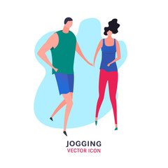 Jogging vector icon