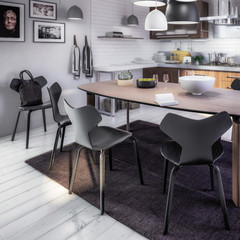 Contemporary Kitchen Area with Dining Room Integration (focused) - 3d visualization