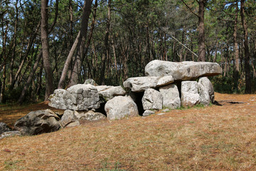 Mane Kerioned Dolmens also dolmen House of the Dwarfs - megalithic monument, Carnac