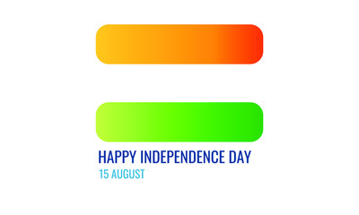 Obraz premium Happy Independence Day India 15 August Minimalist Poster