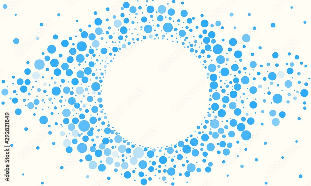 Aufkleber abstract blue random dots background creative vector design templates