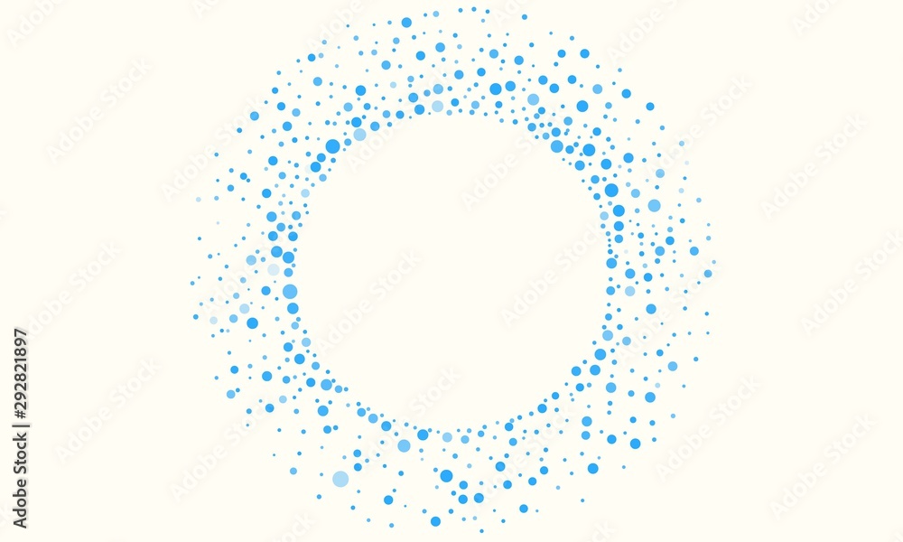 Poster abstract blue random dots background creative vector design templates
