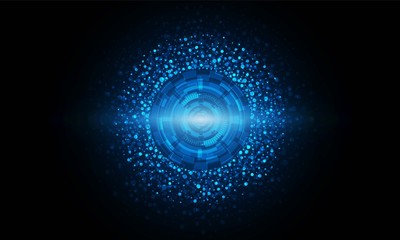 Obraz premium Abstract Light out technology background Hitech communication concept innovation background, vector illustration