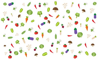 Random Vegetable nature Background Creative vector design