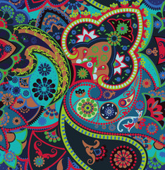 Seamless geometric pattern in oriental style.