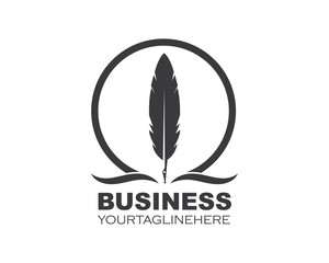 feather icon illustration vector template