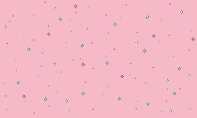 Pattern Hipster Abstract and Form Geometric Line Shapes fashion style seamless Pink background banner poster vector design.