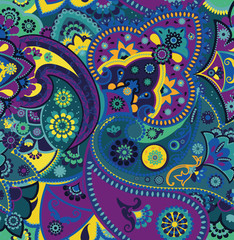 Seamless geometric pattern in oriental style.