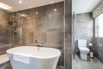 interior of modern bathroom