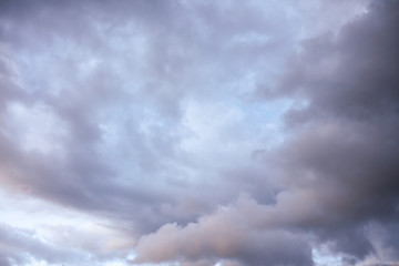 Thunderclouds as an abstract background