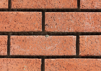 Red brick wall as abstract background