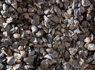 Crushed sand at a construction site