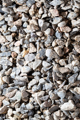 Crushed sand at a construction site