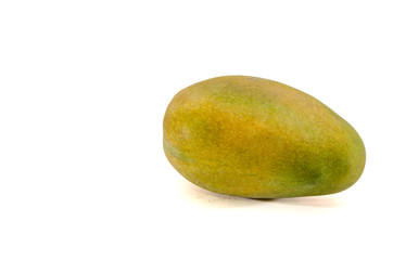ripe mango isolated on a white background.